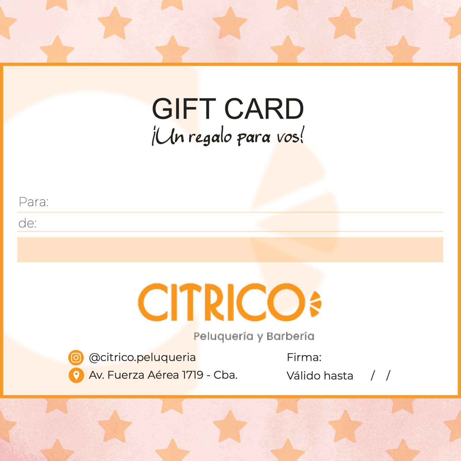 Citrico Gift card 🧡